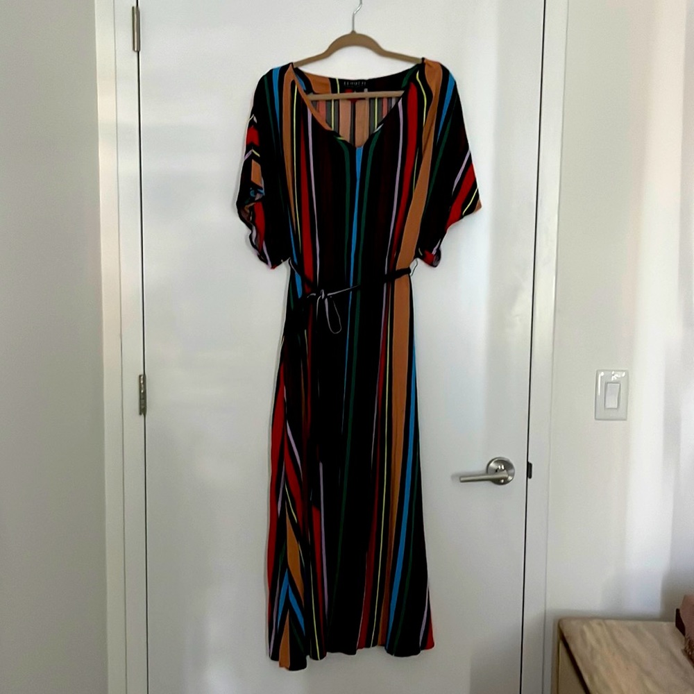 Eloquii Striped Maxi Dress